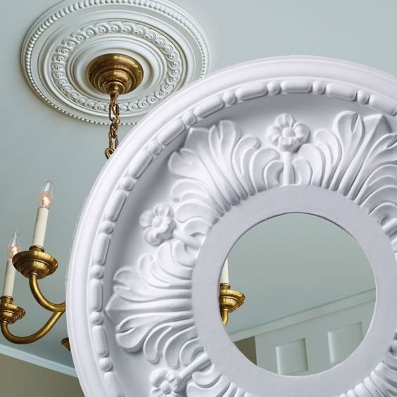 Rosace en staff pour lustre Cameroun